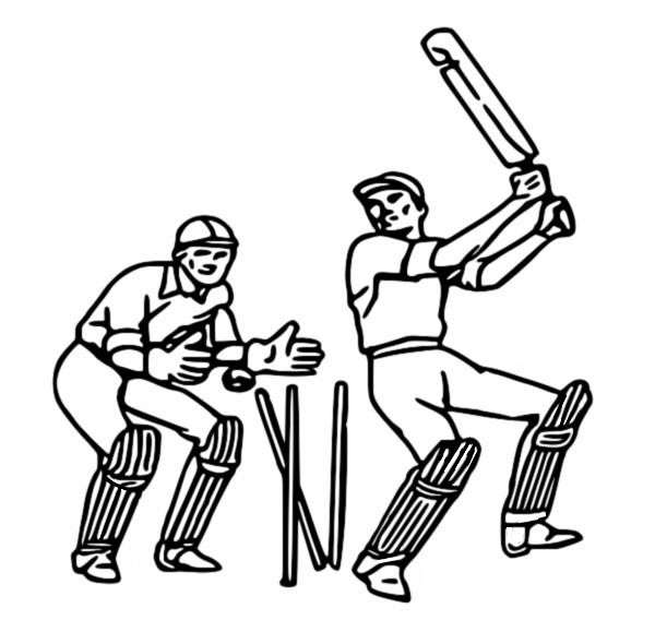 Coloring pages cricket