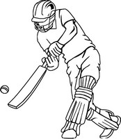 Coloring pages cricket