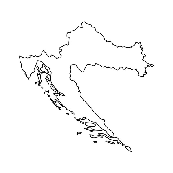 Thousand croatia outline royalty