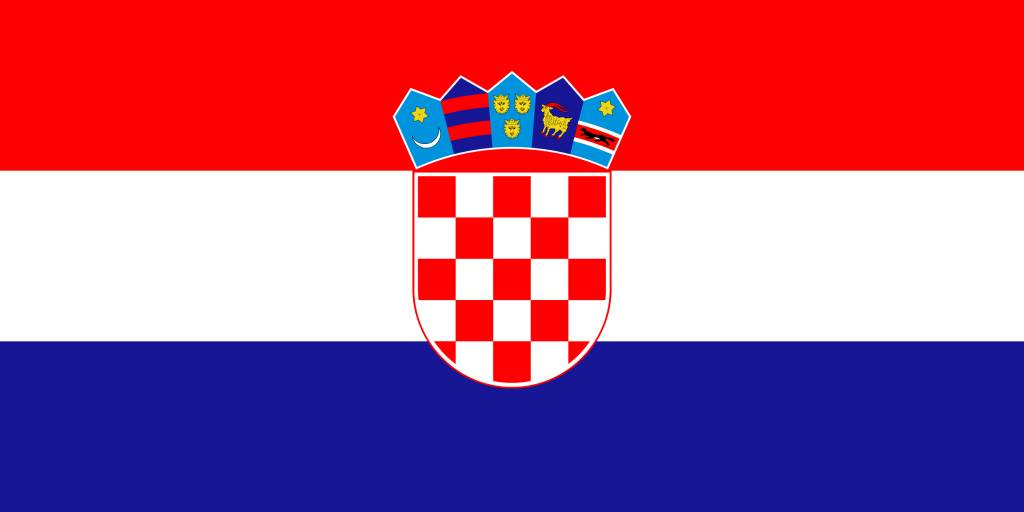 Croatia flag coloring