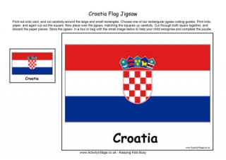 Croatia flag louring page