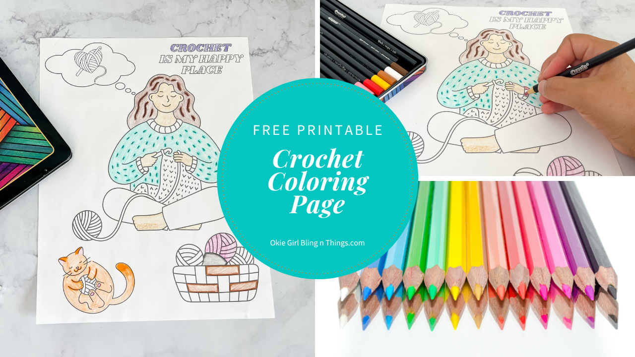 Crochet coloring page