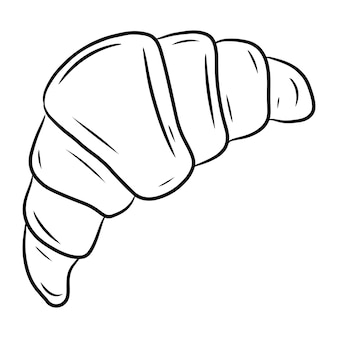 Croissant coloring pages vectors illustrations for free download