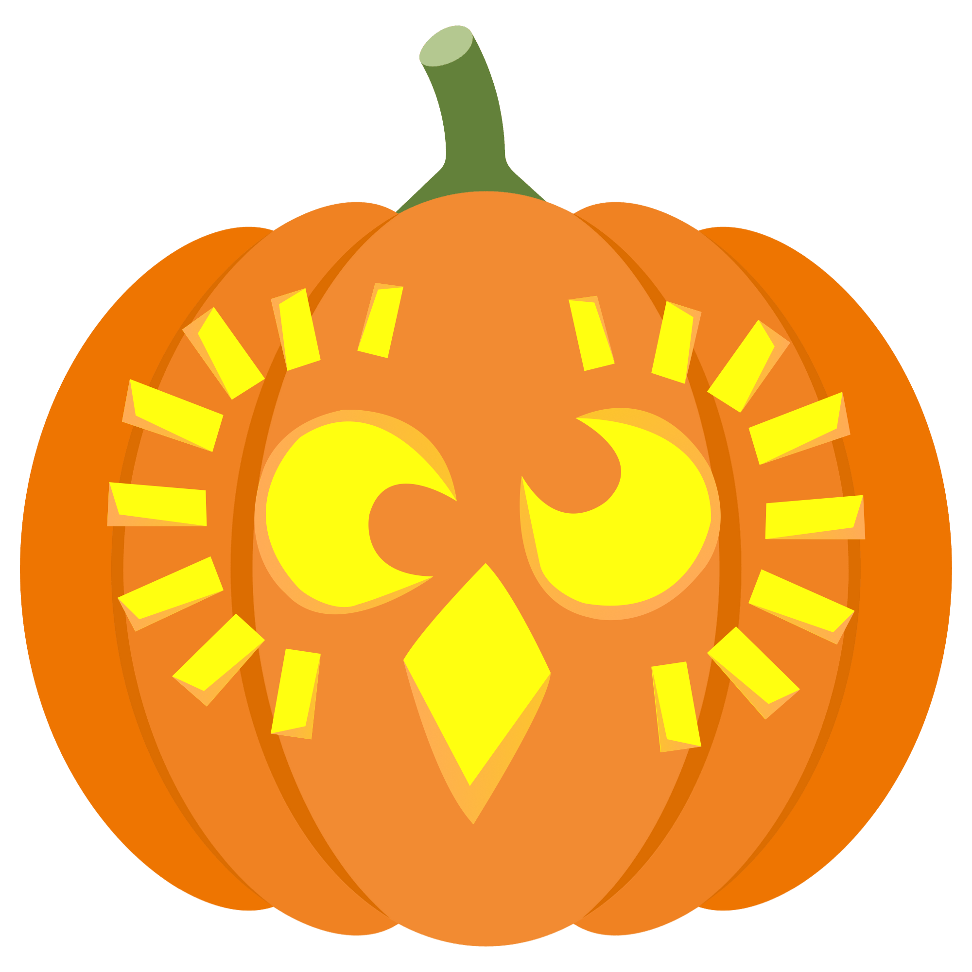 Cross eyed owl pumpkin stencil free printable papercraft templates