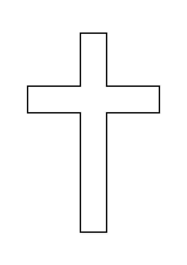 Coloring page cross