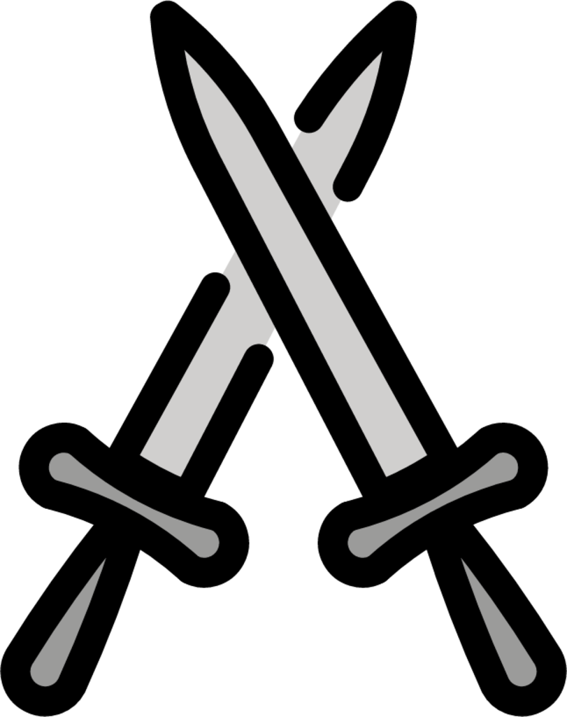 Crossed swords emoji