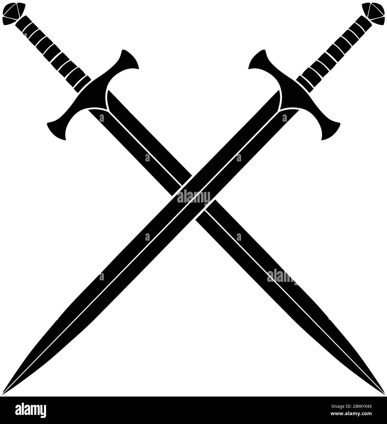 Crossed swords logo hi