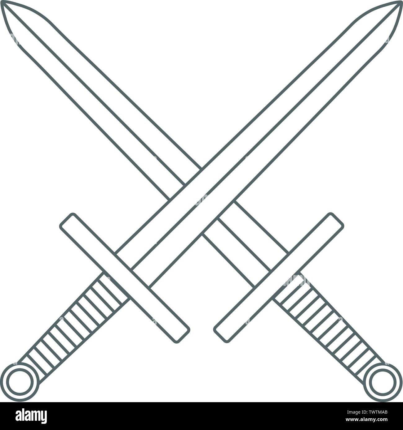 Crossed swords hi