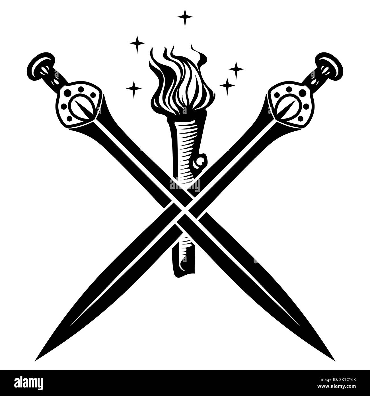 Crossed swords logo hi