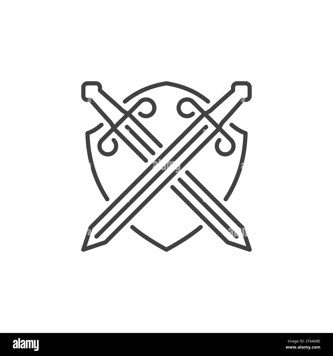Crossed swords logo hi