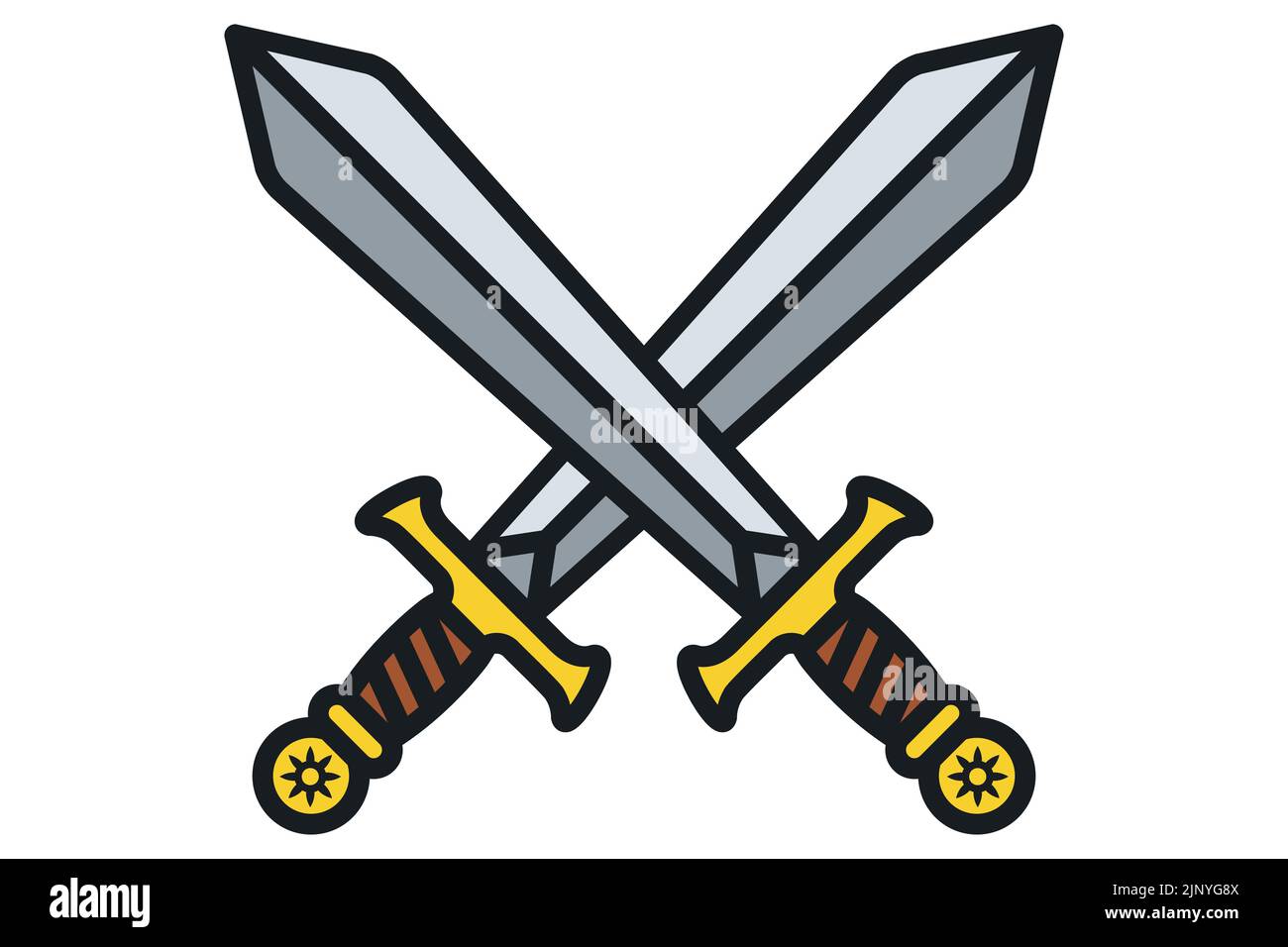 Crossed swords logo hi