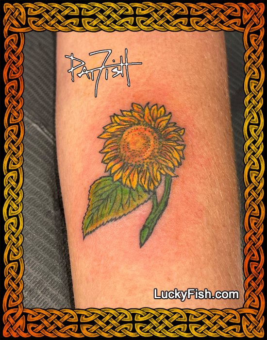 Sunflower tattoo design â inc and tattoo santa barbara