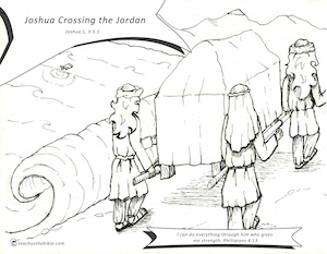 Joshua crossing the jordan teach us the bible