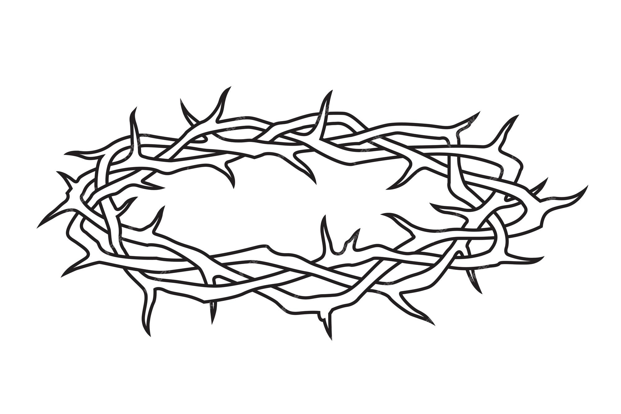 Premium vector crown of thorns image