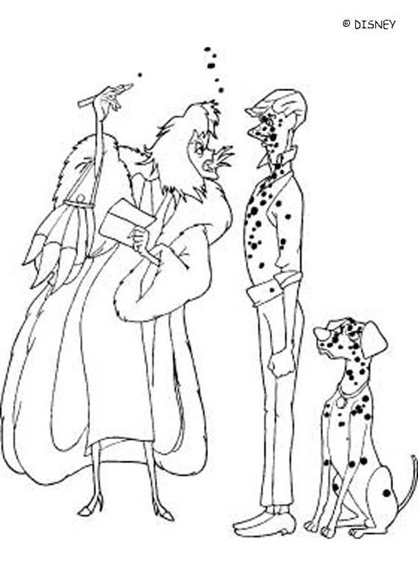 Cruella coloring pages
