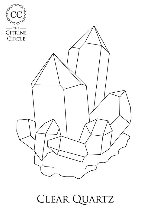 Crystal colouring book â the citrine circle