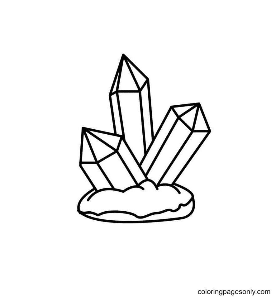 Crystal coloring pages printable for free download