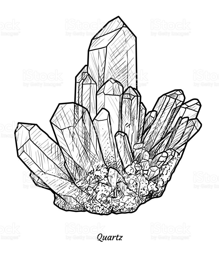 Image result for crystal coloring pages minerals illustration dragon coloring page line art vector