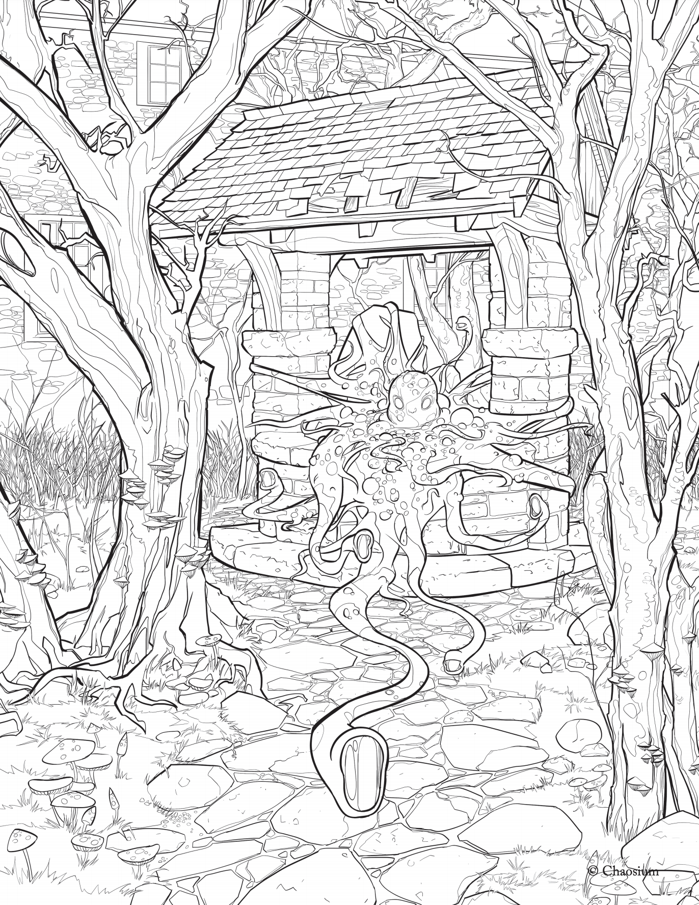 Enjoy this fantastic and free call of cthulhu coloring book â