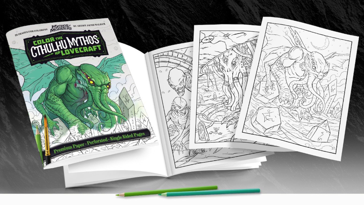 Color the cthulhu mythos of hp lovecraft coloring book by jacob walker â