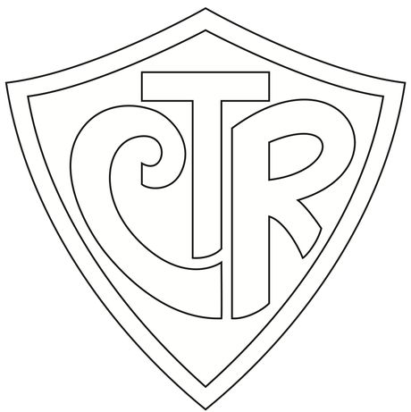 Line drawing of ctr logo ctr shield lds coloring pages lds clipart