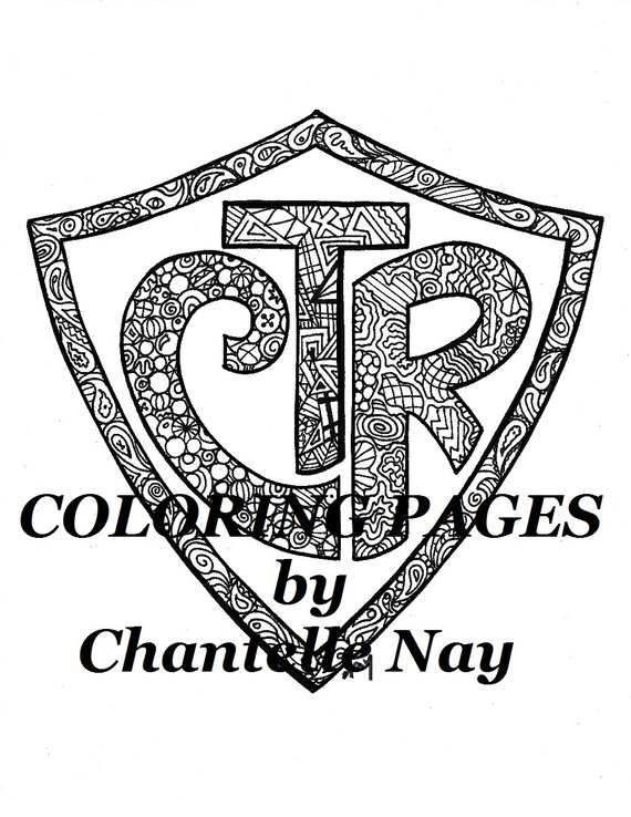 Coloring page ctr lds art adult coloring picture digital download advanced coloring printable design zentangle