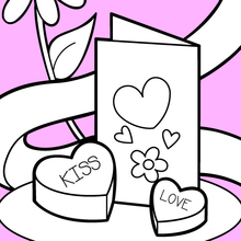Valentines day coloring pages