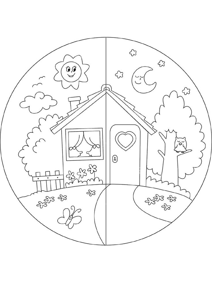 Day and night coloring pages coloring pages kids night moon coloring pages