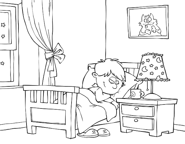 Room coloring page