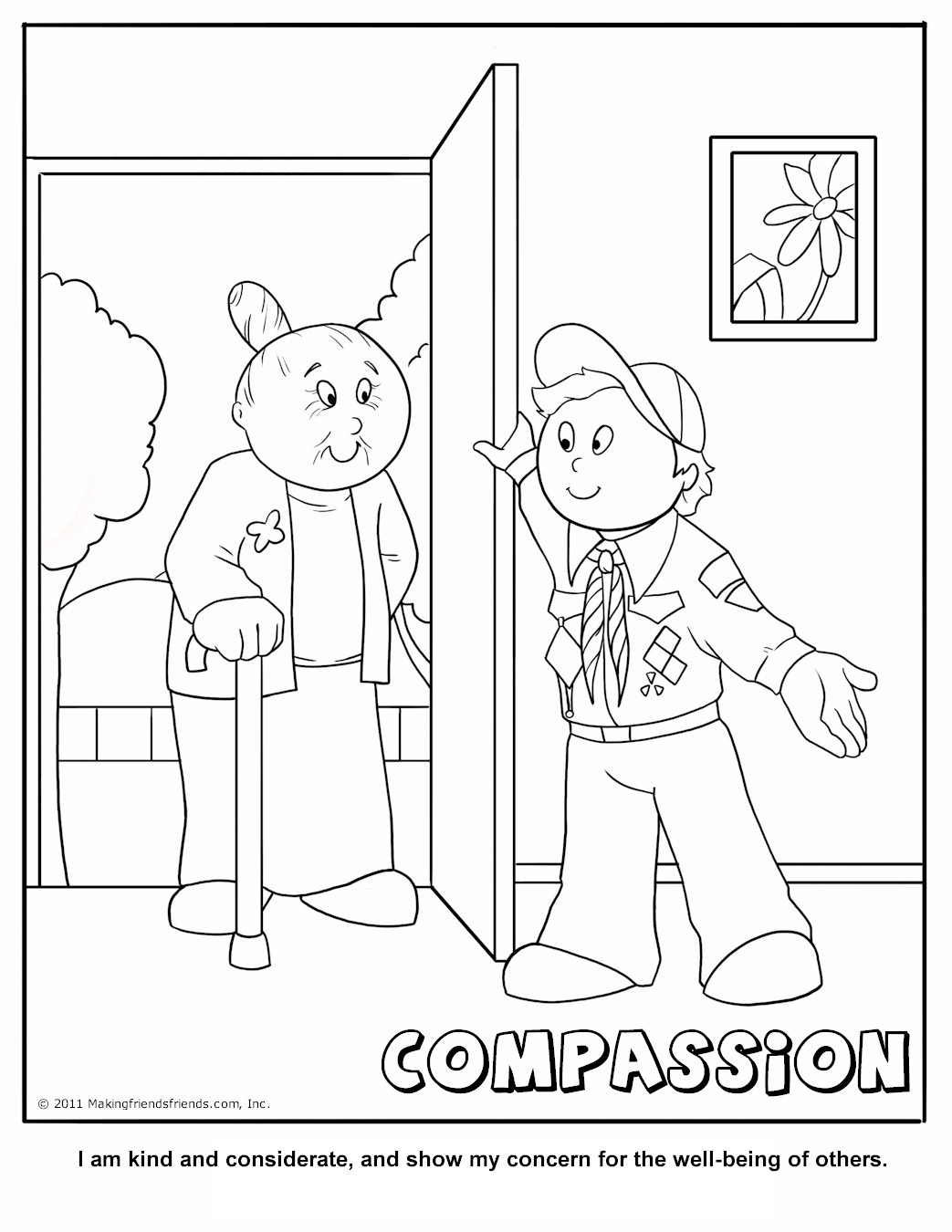 Printable coloring activity pages cub scout pack