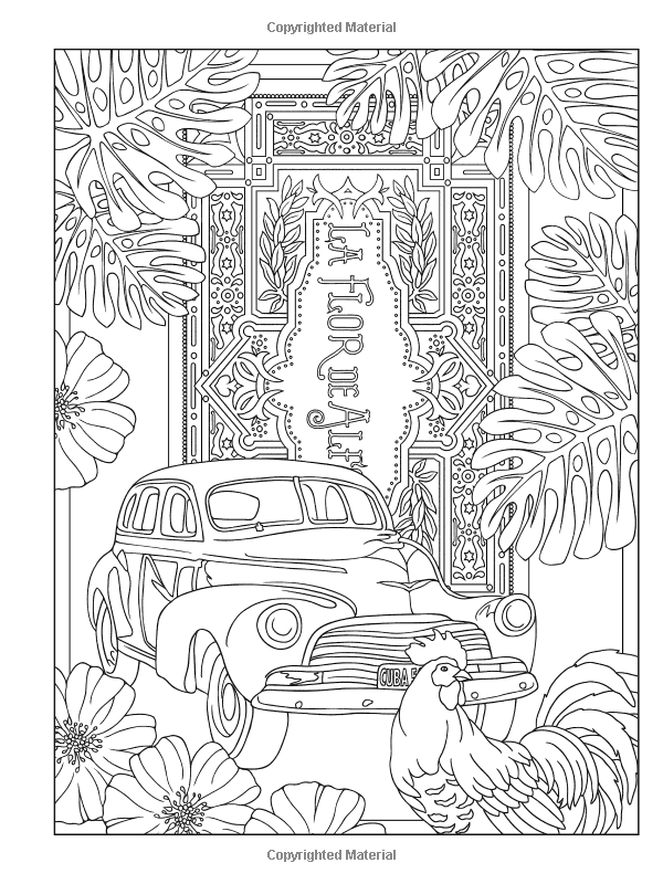 Creative haven hello cuba coloring book creative haven coloring books coloring books creative haven coloring books coloring pages
