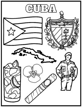 Cuban charms word search and coloring page hispanic heritage month activity