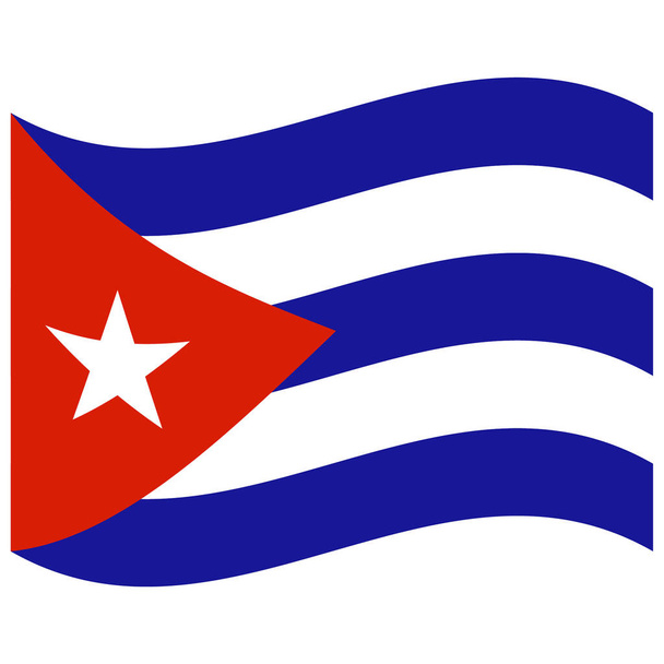 Flag of cuba free stock vectors