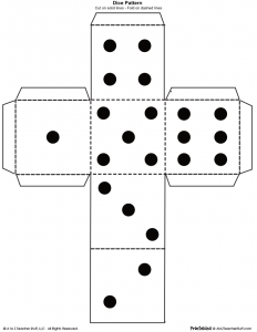 Printable dice pattern a to z teacher stuff printable pages and worksheets