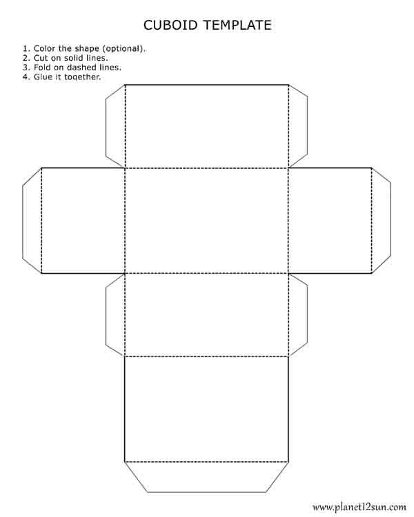Free printables for kids cube template d shapes worksheets shapes worksheets