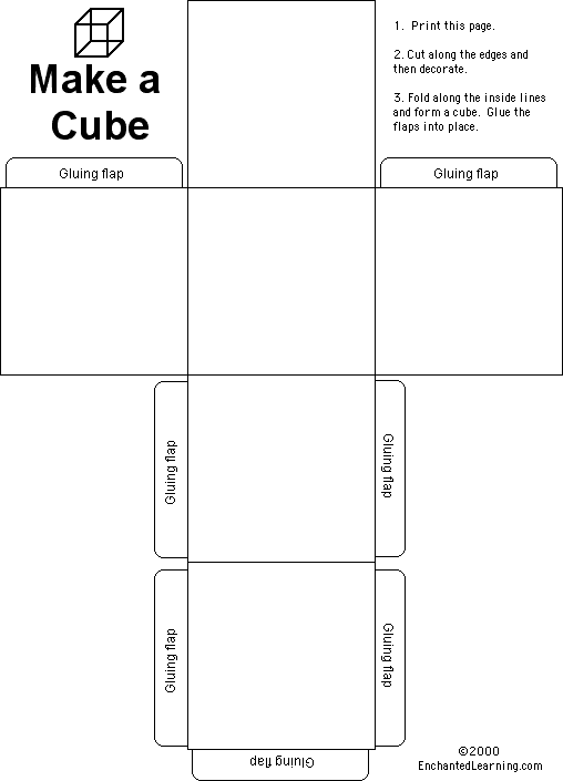 Cube enchantedlearning aulas de educaãão artãstica atividades de contos desenho de ilusão de ãtica
