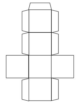Editable cube template cube template paper cube paper box template