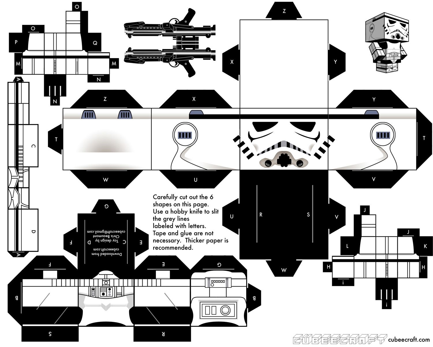 Paper craft super hero templates from cubecraft kinder basteln deko papercraft star wars star wars basteleien