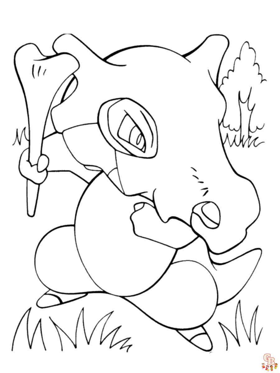 Marowak coloring pages