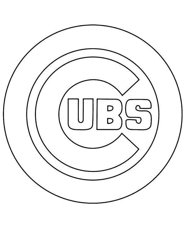 Chicago cubs crest coloring sheet