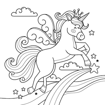 Pãgina imãgen de libro colorear unicornio pdf