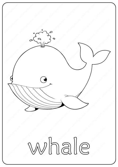 Printable whale coloring page â book pdf whale coloring pages coloring pages coloring books