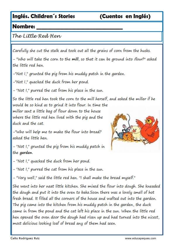 Prensiãn lectora en inglãs cuentos english reading learn english childrens stories