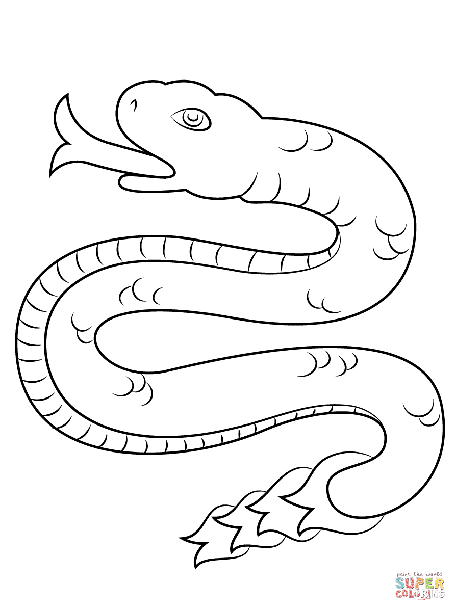 Coatl snake from aztec calendar coloring page free printable coloring pages