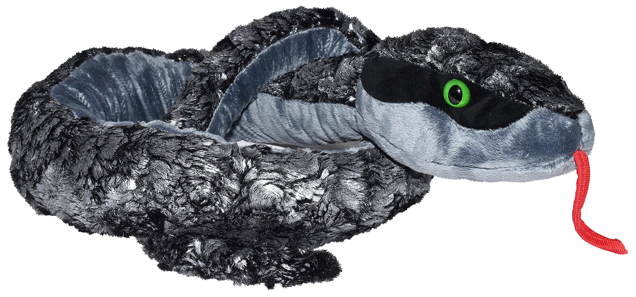 Wild republic cabeza de metal de serpiente de peluche animal de peluche de serpiente juguete de peluche regalos para niãos serpiente para mascotas plata pulgadas todo lo demãs