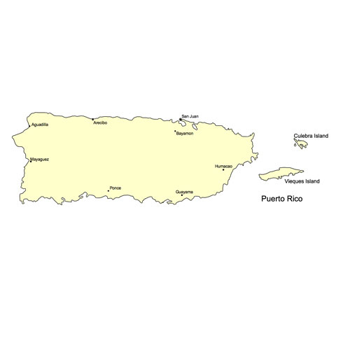 Puerto rico powerpoint map us territory island capital