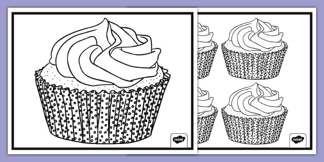 Cupcake template teacher made