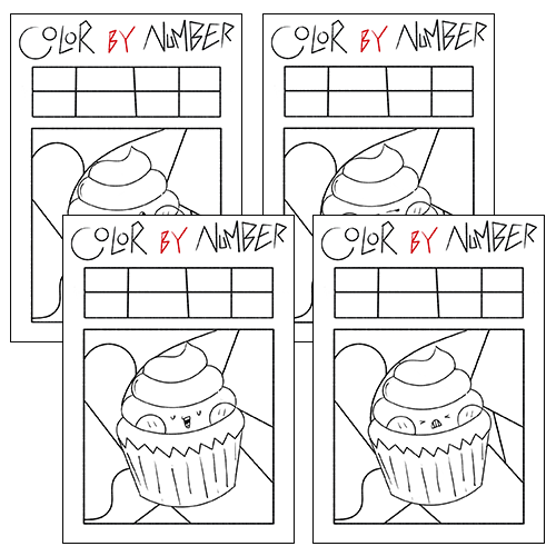 Cupcake editable color by code worksheets activity cupcake color by numbers made by teachers