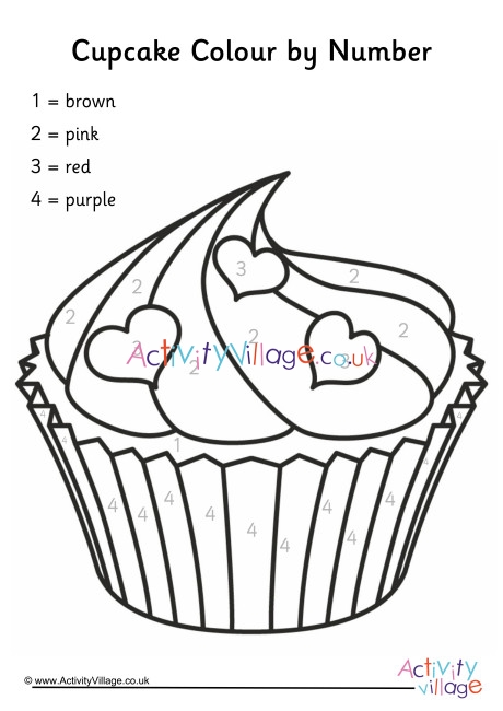 Cupcake lour by number