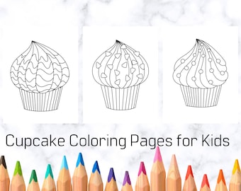 Cute cupcake coloring pages for kids cute printable coloring pages for children